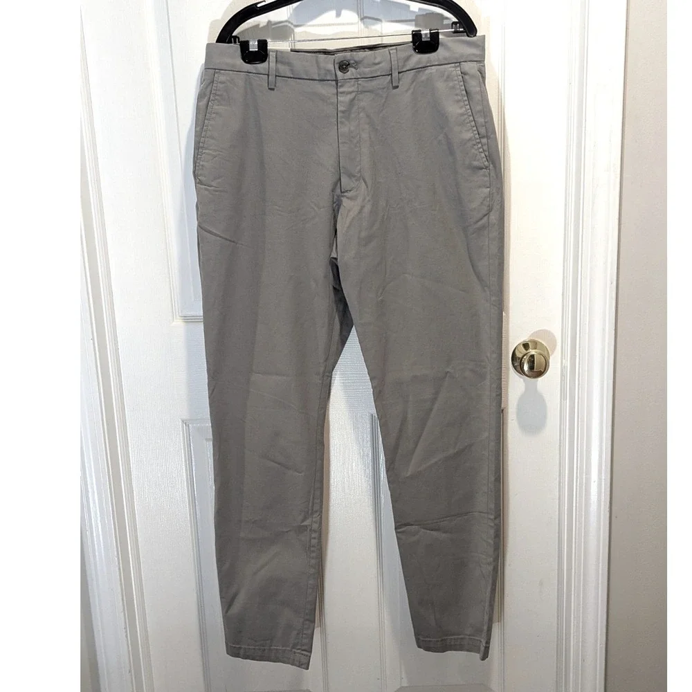 NWT Banana‎ Republic Athletic Chino Pants Gray 36x34 Stretch Casual Golf